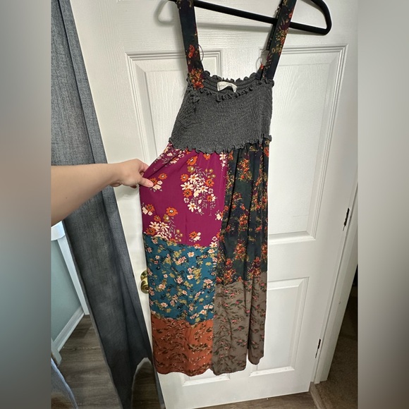 Natural Life Charcoal Smocked Top dress - Picture 2 of 4